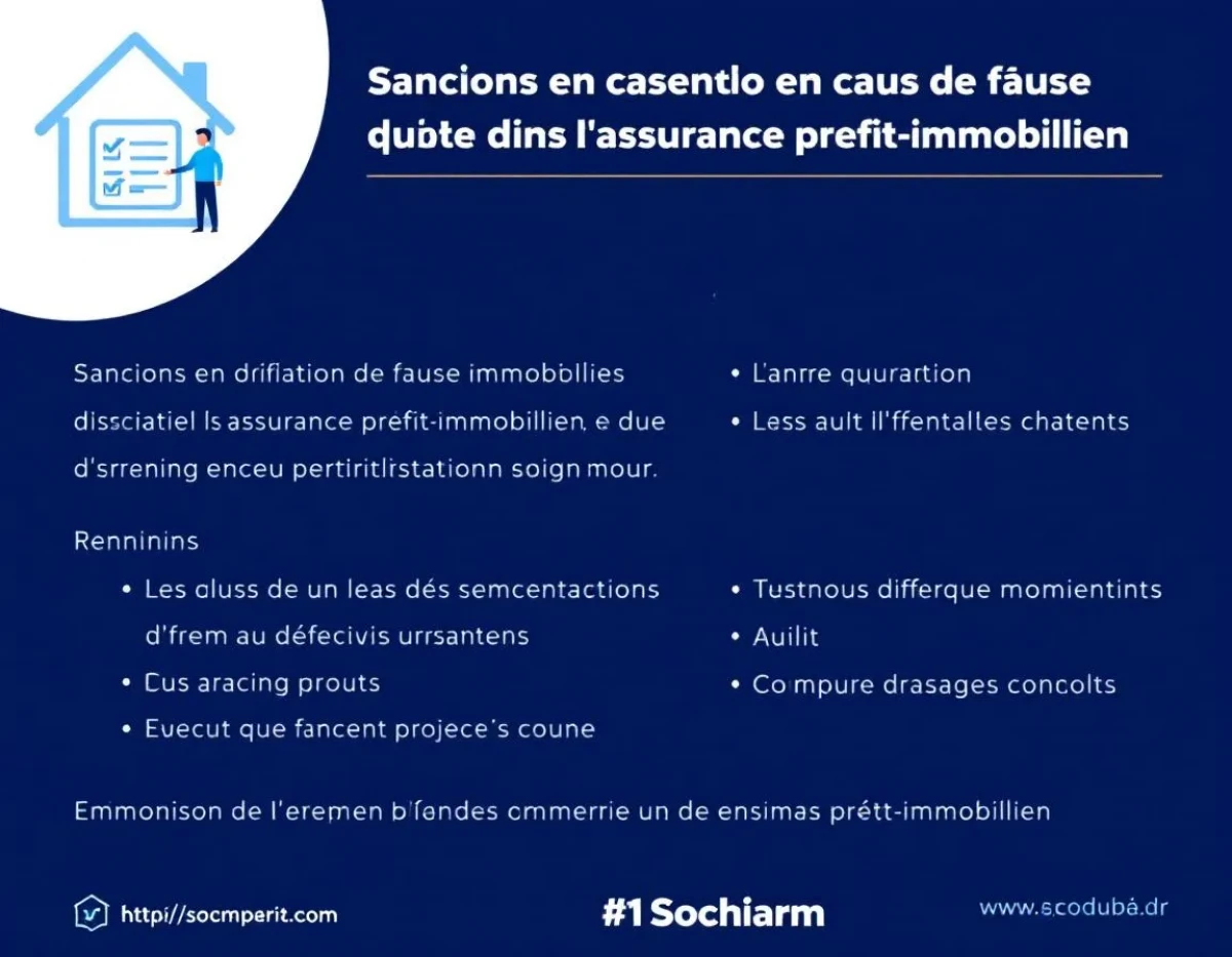 Sanctions en cas de fausse déclaration dans l'assurance prêt immobilier